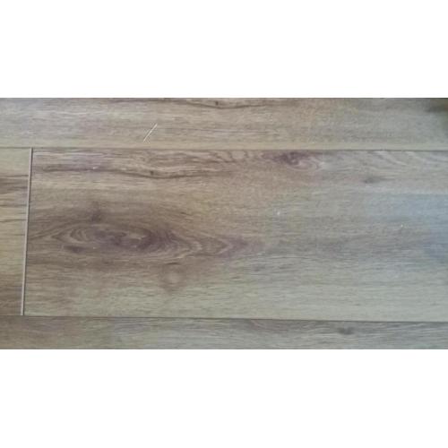 Laminate flooring Oak effect finish.