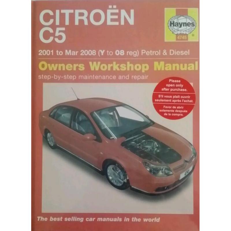 Hayes Citroen C5 workshop manual