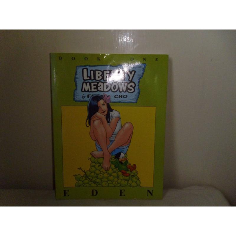 COLLECTION OF 4 LIBERTY MEADOWS ADULT HUMOR/FANTASY BOOKS BY FRANK CHU