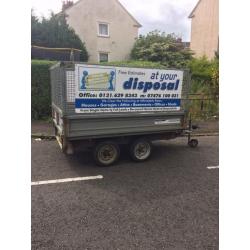 Indispension tipping trailer
