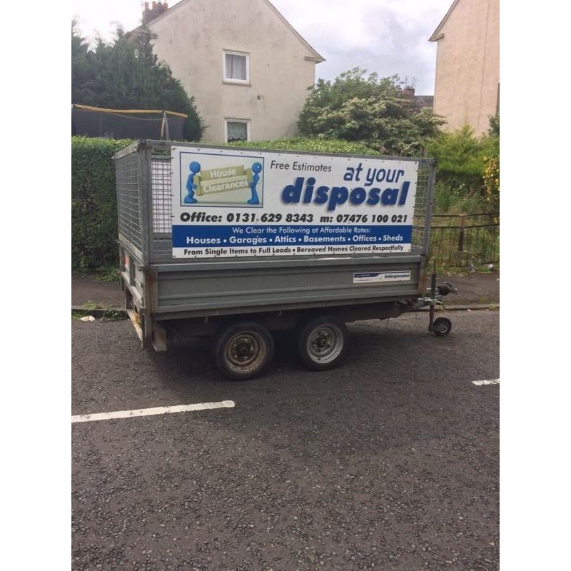 Indispension tipping trailer