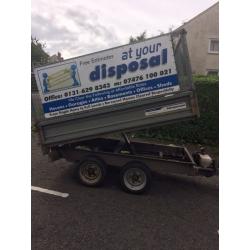 Indispension tipping trailer