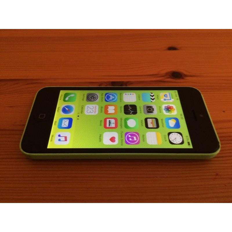 Green iPhone 5c (unlocked, free delivery, more phones available(
