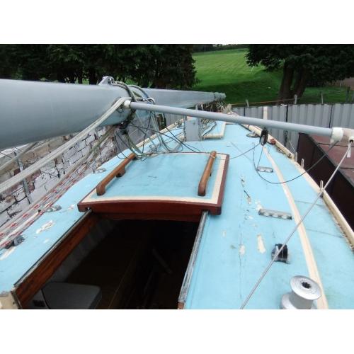classic sailing boat debben 4 tonner