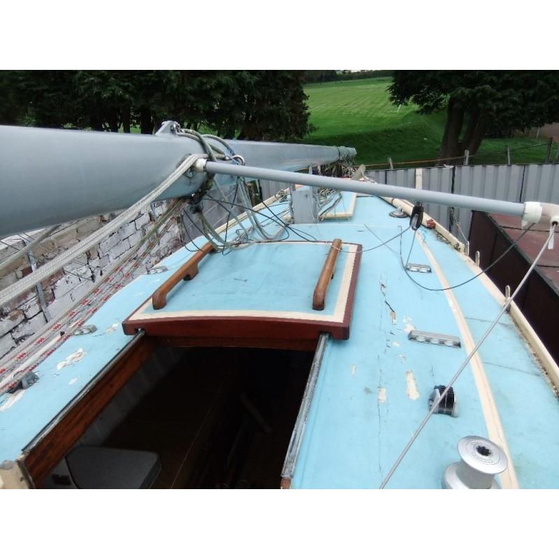 classic sailing boat debben 4 tonner