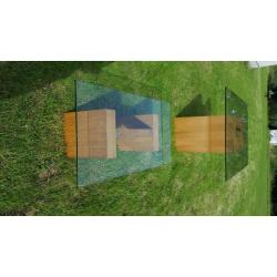 Glass top tables