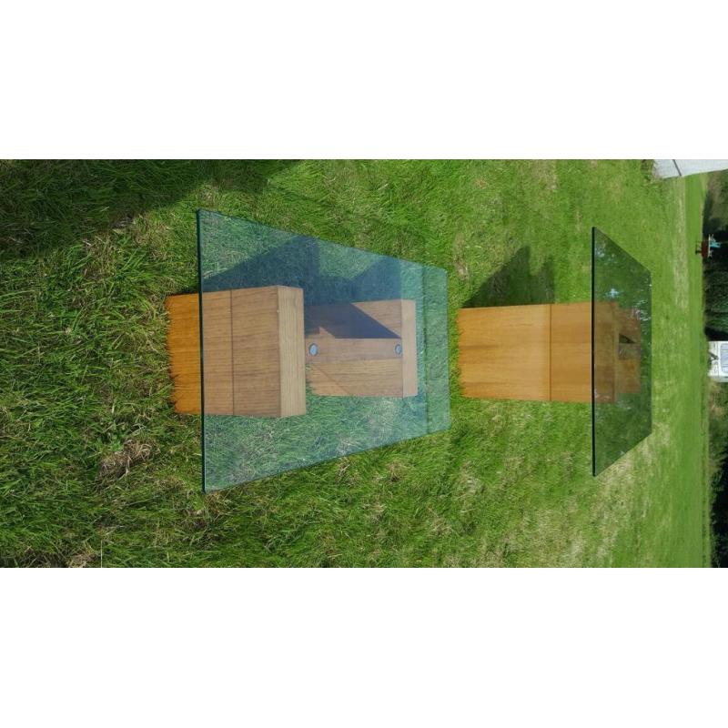 Glass top tables