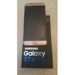 Samsung Galaxy S7 edge. 32gb. Rose pink. As new!!