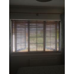 Brown wooden blinds