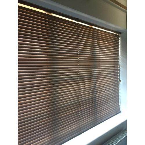 Brown wooden blinds