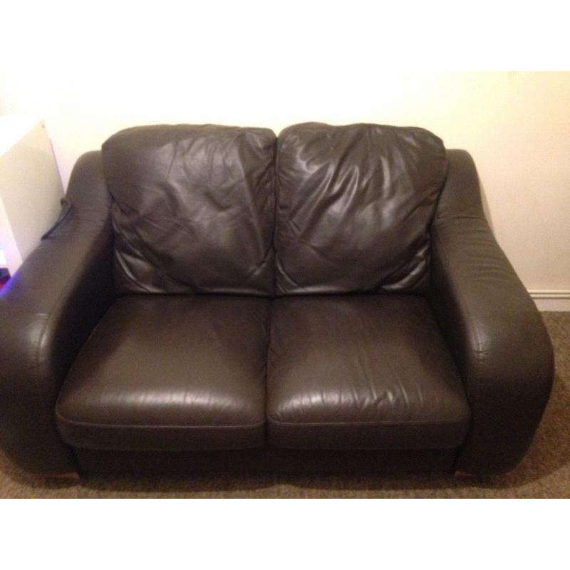 2 seater leather sofa great condition