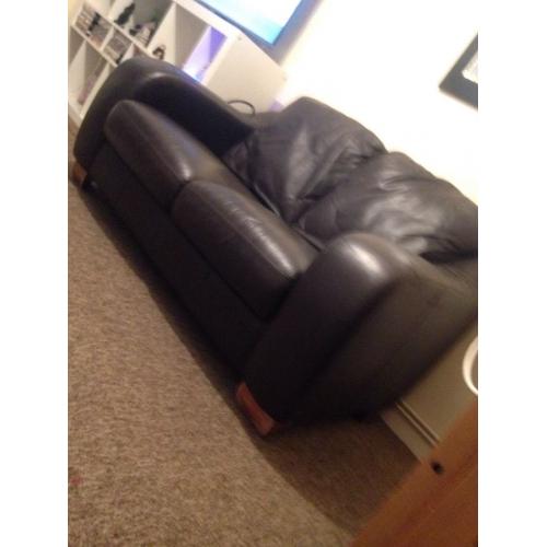 2 seater leather sofa great condition