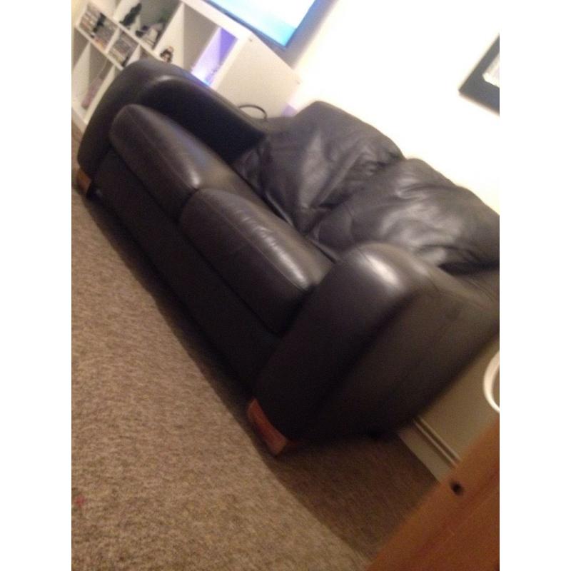 2 seater leather sofa great condition