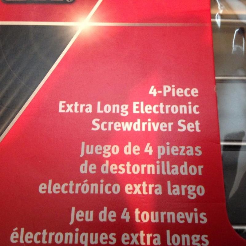 snap on 4pc electronic screwdriver set