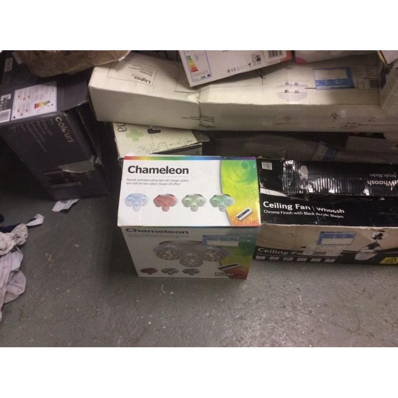 Joblot of indoor outdoor lights