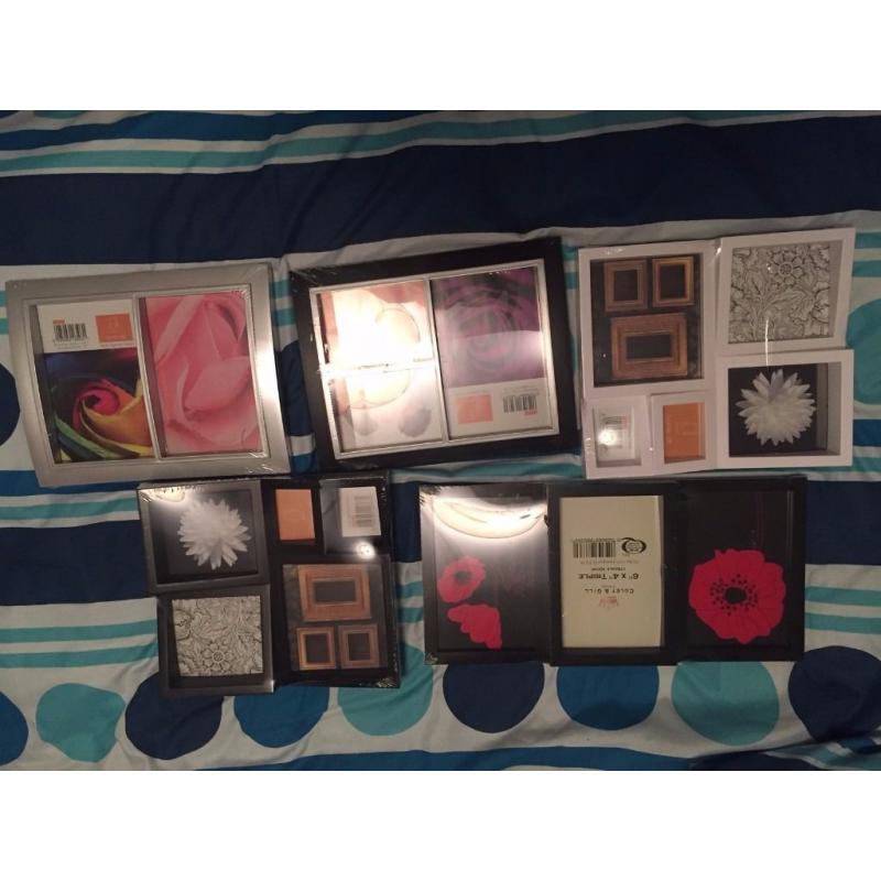Wholesale Joblot 5 Monochrome Multi Aperture Photo Frames