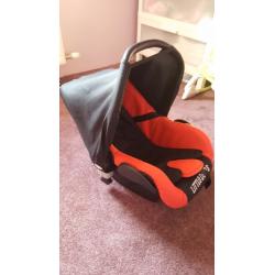 Little devils Black and Red Carrera Sport 3-in-1 Pushchair