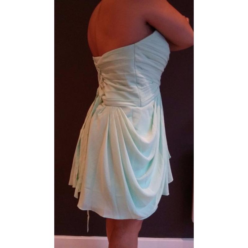 Mint short Bridesmaid dress, brand new size 12 Glasgow city centre