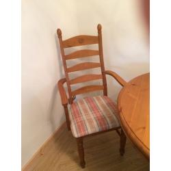 Dining table and chairs