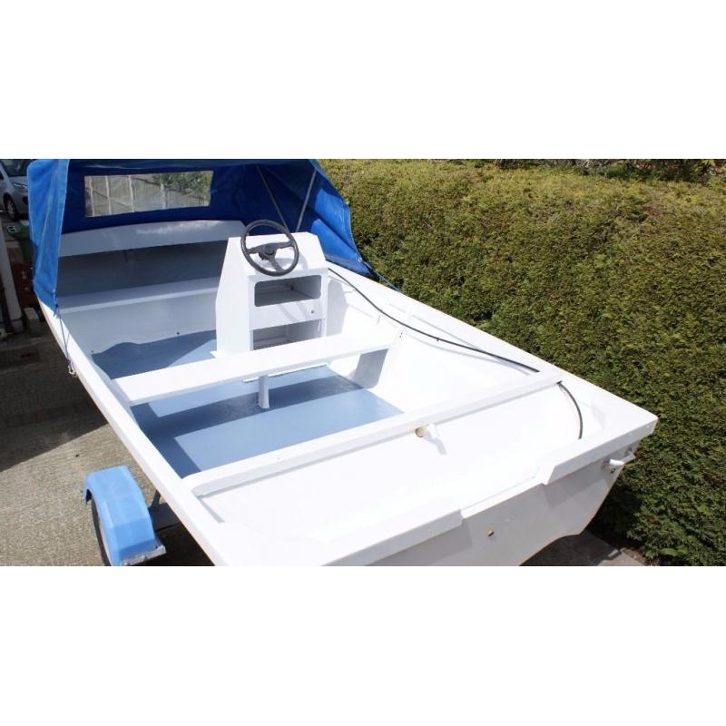 Fishing boat 14 ft 6ft beam + Trailer