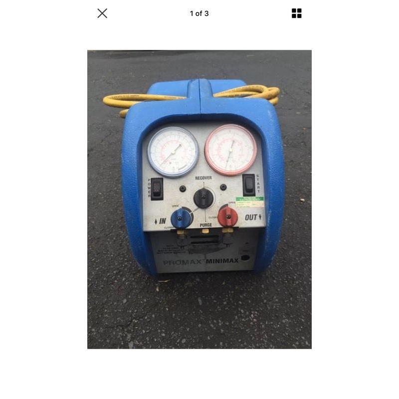 Pro mini max reclaim unit 240v air conditioning refrigeration R410a