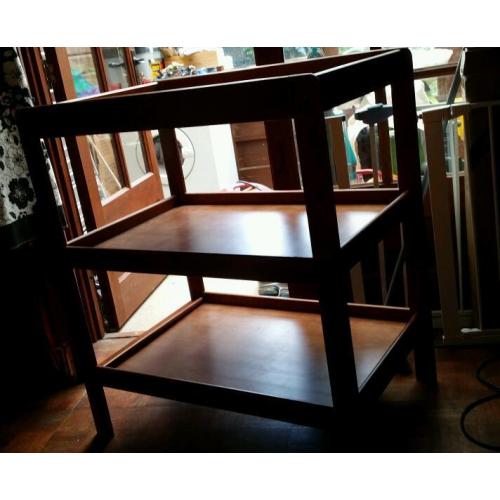 Wooden changing table