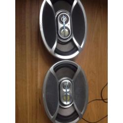 Infinity Kappa 693.7i 6x9 3 way speakers + Apline MRP-T222 2 Channel Amplifier