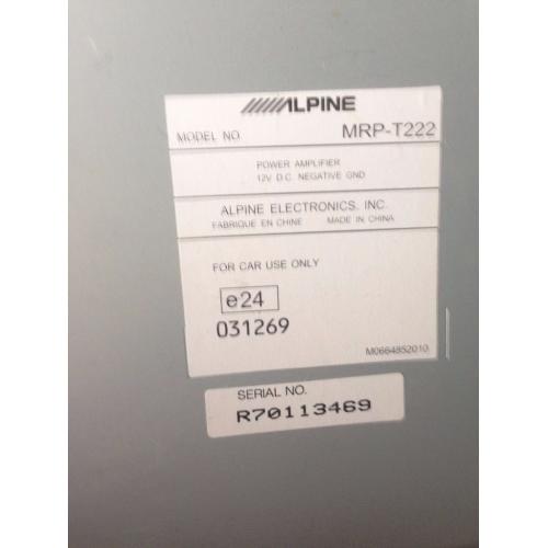 Infinity Kappa 693.7i 6x9 3 way speakers + Apline MRP-T222 2 Channel Amplifier