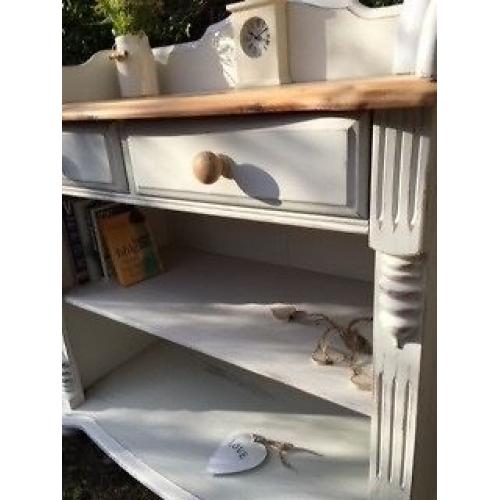 Beautiful large, vintage dresser, Table unit, Annie Sloane, Old White,