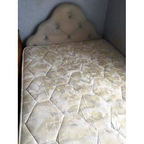 Single bed with mattress and headboard