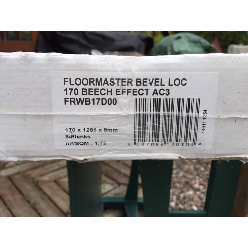 Bevel LOC Laminate Flooring Beech Effect