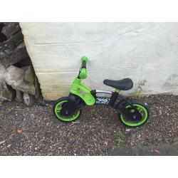 Cosy coupe car and balance bike