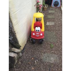 Cosy coupe car and balance bike