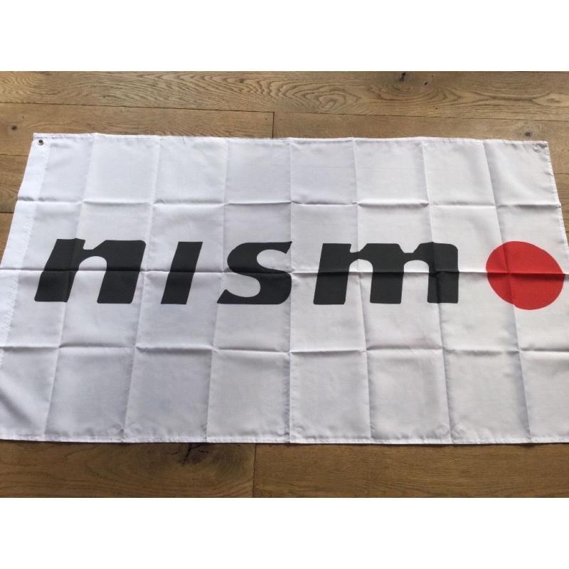 Nissan Nismo workshop flag banner pulsar skyline Silvia Almera 300zx