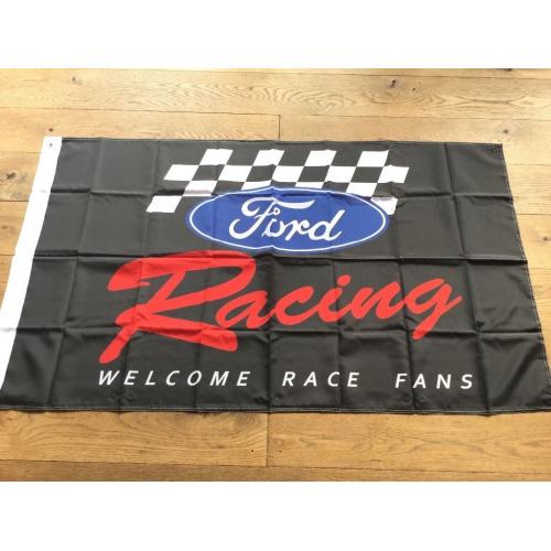 Ford racing workshop flag banner escort xr3i xr2i Sierra cosworth focus rs ranger