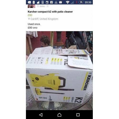 Karcher washer k2 compact with patio cleaner