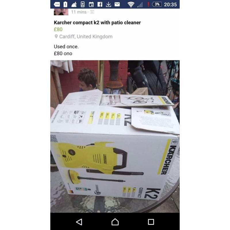Karcher washer k2 compact with patio cleaner