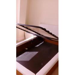 Habitat bed, with mattress. Under bed storage area.