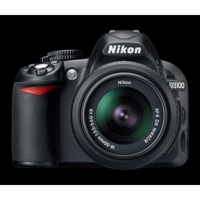 Nikon D3100 Digital SLR Camera with 18-55mm VR Lens Kit (14.2MP) 3 inch LCD in a mint condition