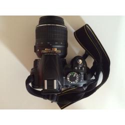 Nikon D3100 Digital SLR Camera with 18-55mm VR Lens Kit (14.2MP) 3 inch LCD in a mint condition