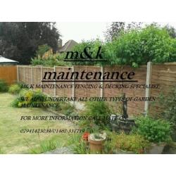 M&K MAINTENANCE FENCING SERVICES