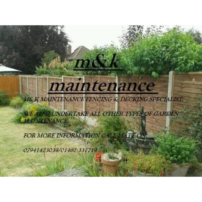M&K MAINTENANCE FENCING SERVICES