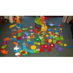 V-Tech / VTech Toot - Toot Drivers Track large bundle of track , sets and vehicles.