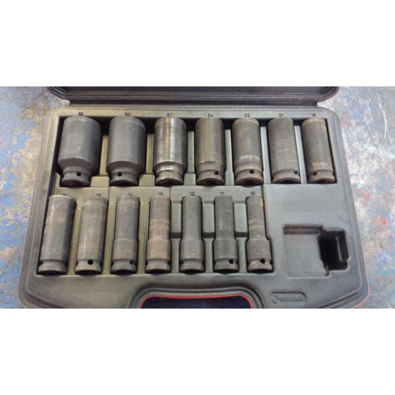 Britool deep impact sockets set