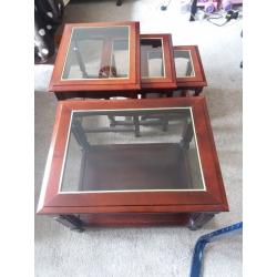 3 Nest Tables with a Coffee Table