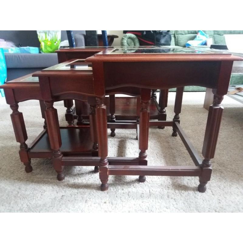 3 Nest Tables with a Coffee Table