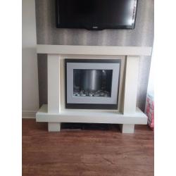 Modern Electric Fire Place with Spotlights