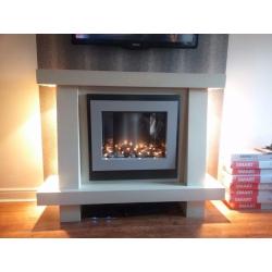 Modern Electric Fire Place with Spotlights