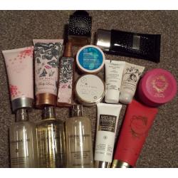 Body wash, lotions, body butter, body wash, shower gel and more! 16 piece bundle, most new
