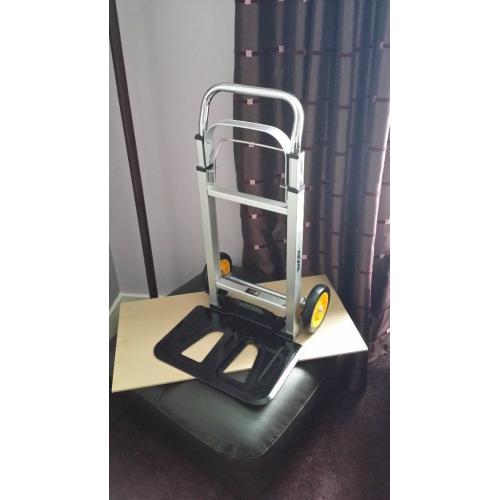 Folding Sack Barrow / Storage Box Wheels Crate Foldable